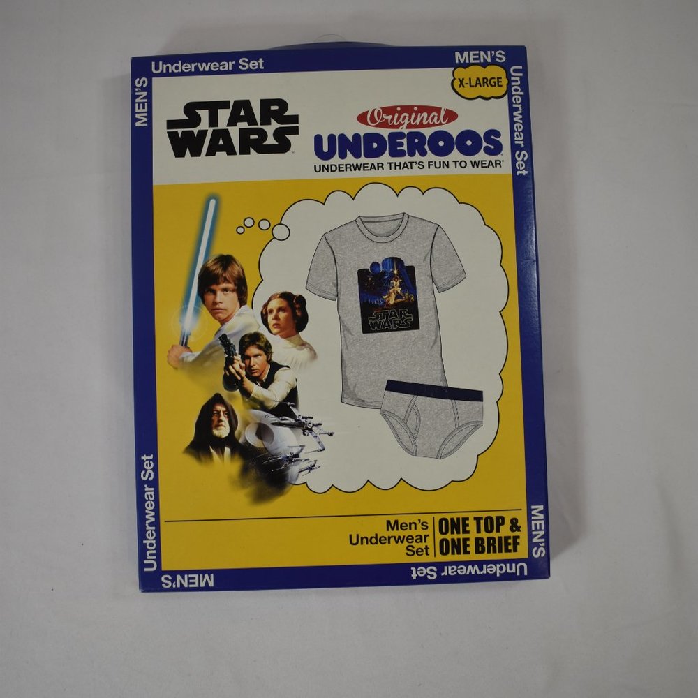 Underoos Original Star Wars Movie Poster Underwear T Shirt & Brief New XL